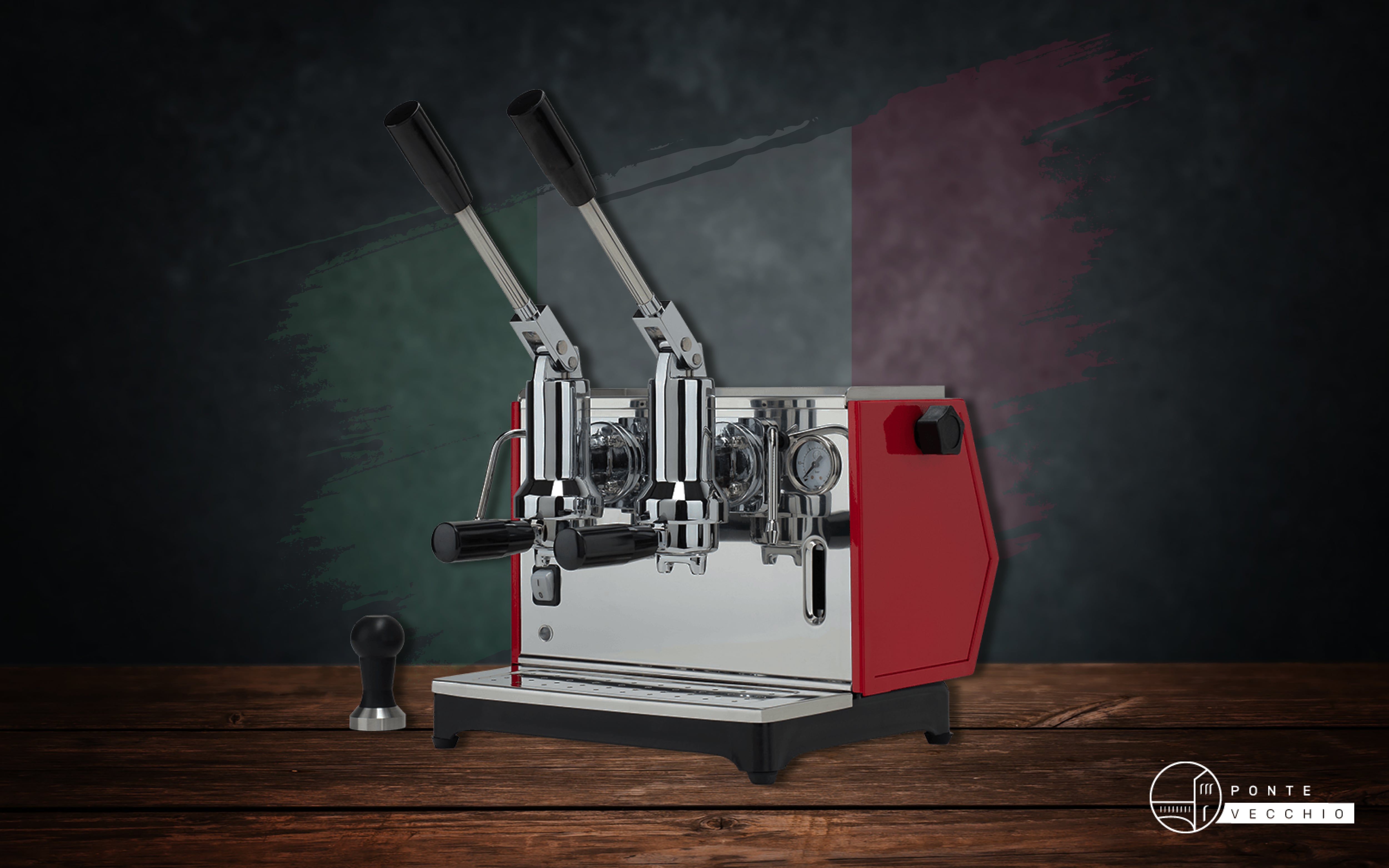 Our lever coffee machines are proudly Made in Italy
