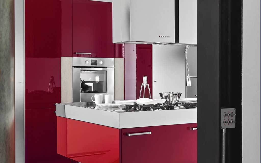 Why choose red as the colour of the kitchen and coffee machine