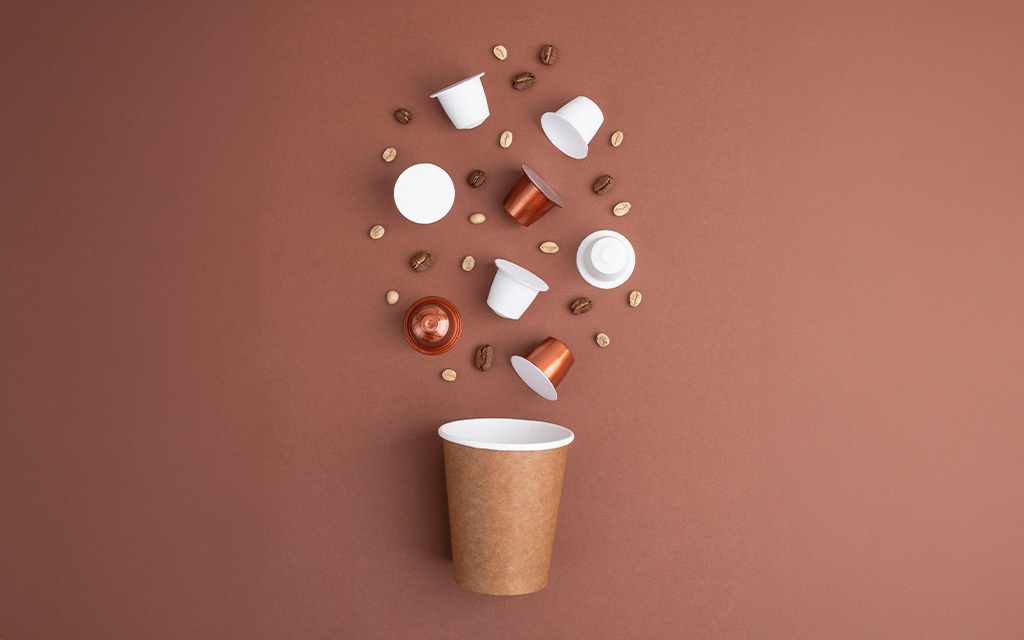 decorazioni con capsule caffè